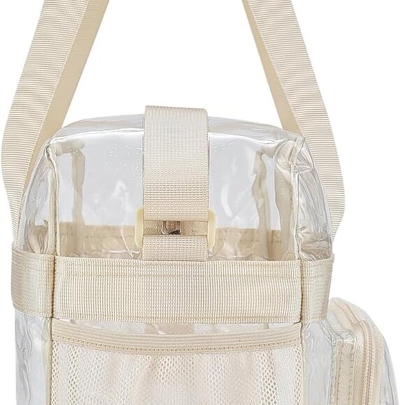 Premium Stadium Approved Clear Tote Bag - Adjustable Strap & Easy Clean - Picture 5 of 9